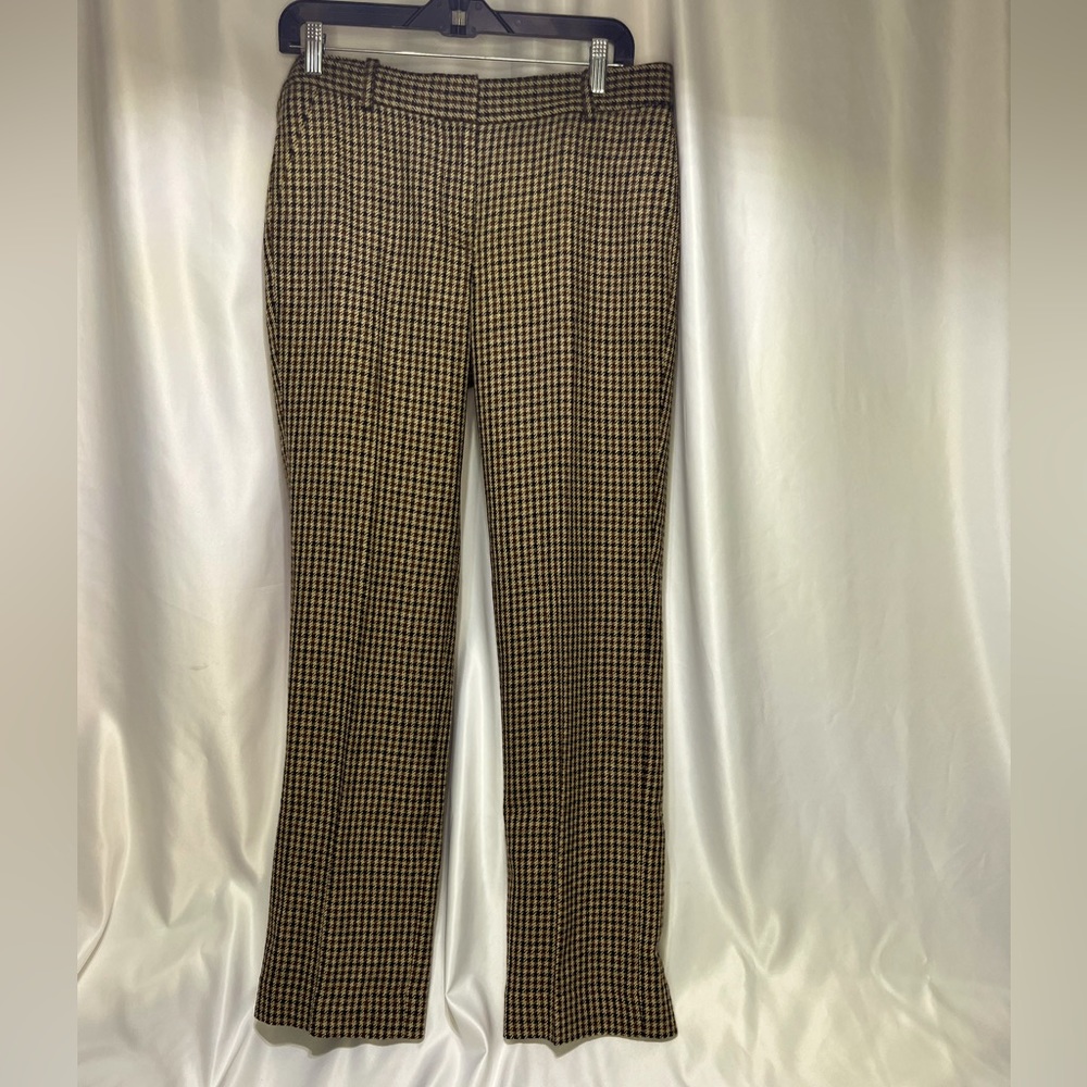 J. CREW Houndstooth Favorite Fit Trousers - Size 6